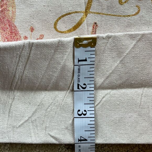 Eccolo World Traveler Canvas Happy Fall Y’All Pom Tote Leatherlike Straps NWOT - Picture 7 of 7